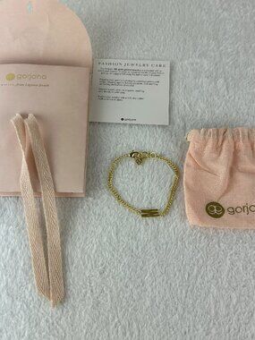 Gorjana 18K Gold Plated Wilder Alphabet "M" Initial Bracelet